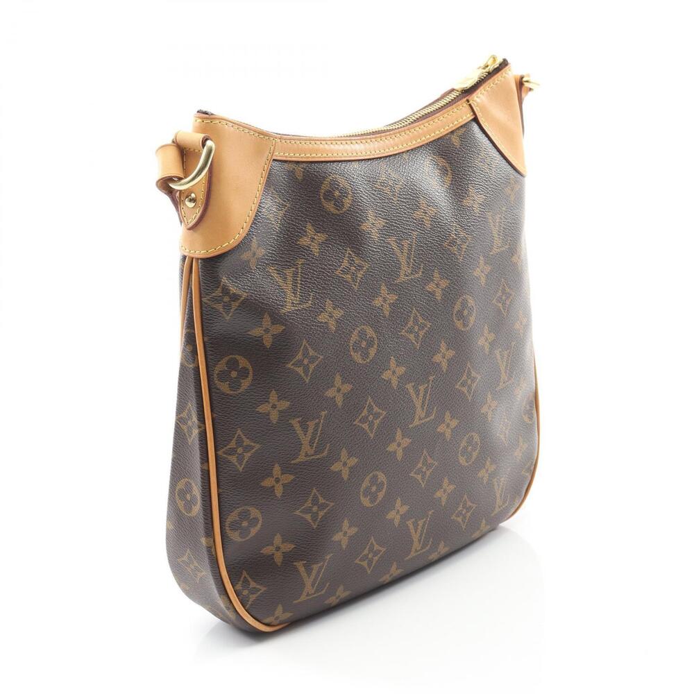 Louis Vuitton Monogram Canvas Leather Odeon Brown Bag Shoulder
